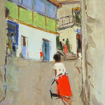 Арсений Семенов. Улочка в Ялте. 1957 г.