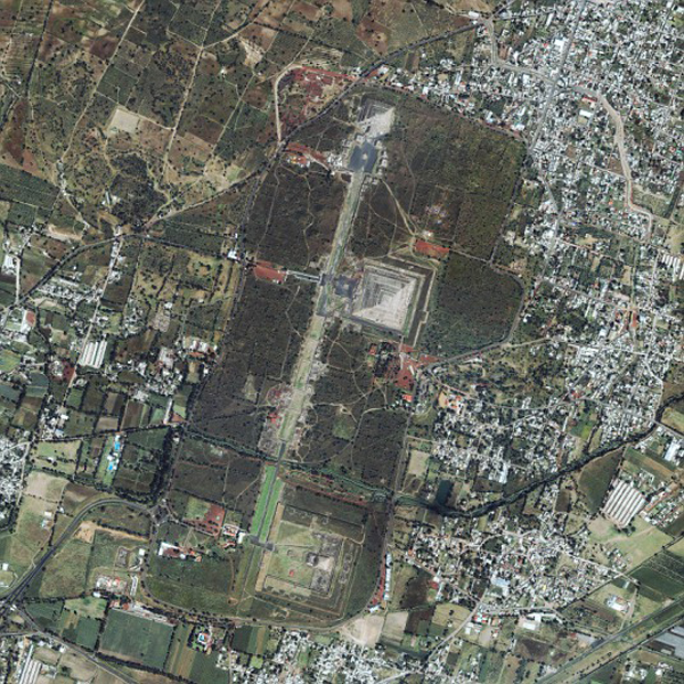 Как выглядят древние руины из космоса?