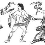 210. Аполлон и Афина-Паллада спасают Ореста от преследования Эриний