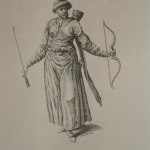 (Русский) Гравюра "Обитатель Татарского Крыма, 1700 год".