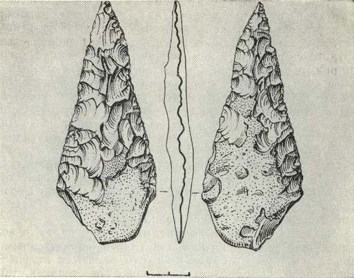 Наконечник копья (Заскальная VI, третий культурный слой).