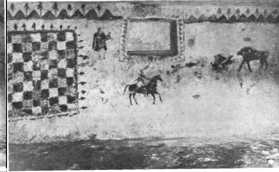 Сцены охоты. Стенная роспись склепа. I век до н. э.